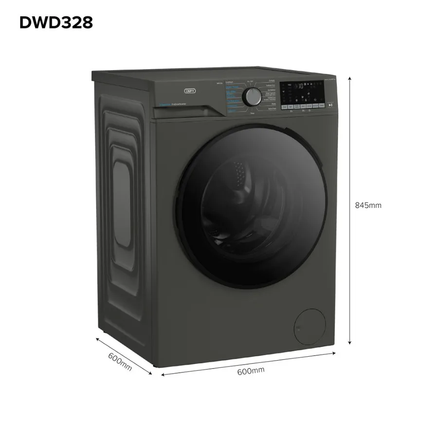 Defy Dwd328 10/7kg Washer Dryer Combo Gray view 2