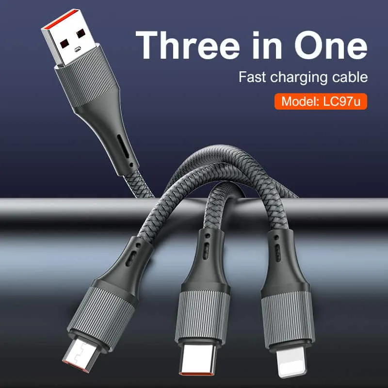 Ldnio Lc97u 3 In 1 Fast Charging Cable view 5