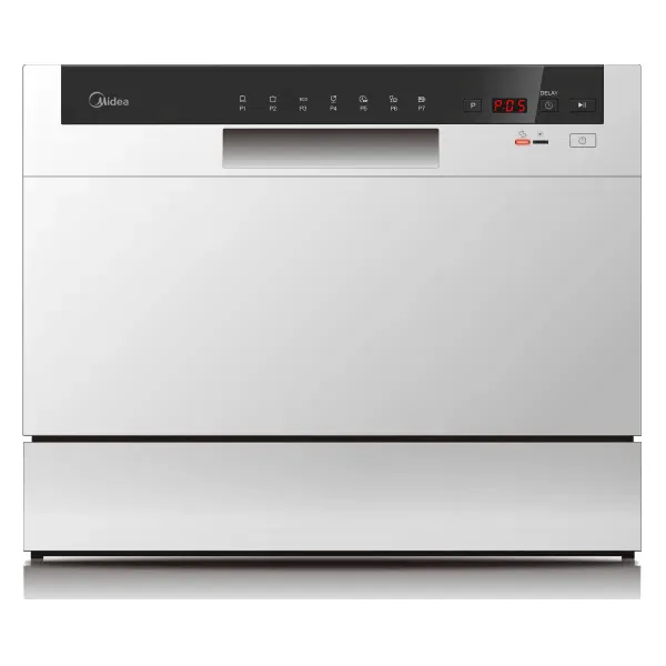 Midea Wqp6-3602f 6 Place Counter Top Dishwasher